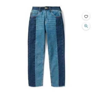 NWOT Justice Little Girl Color Block Jeans *8